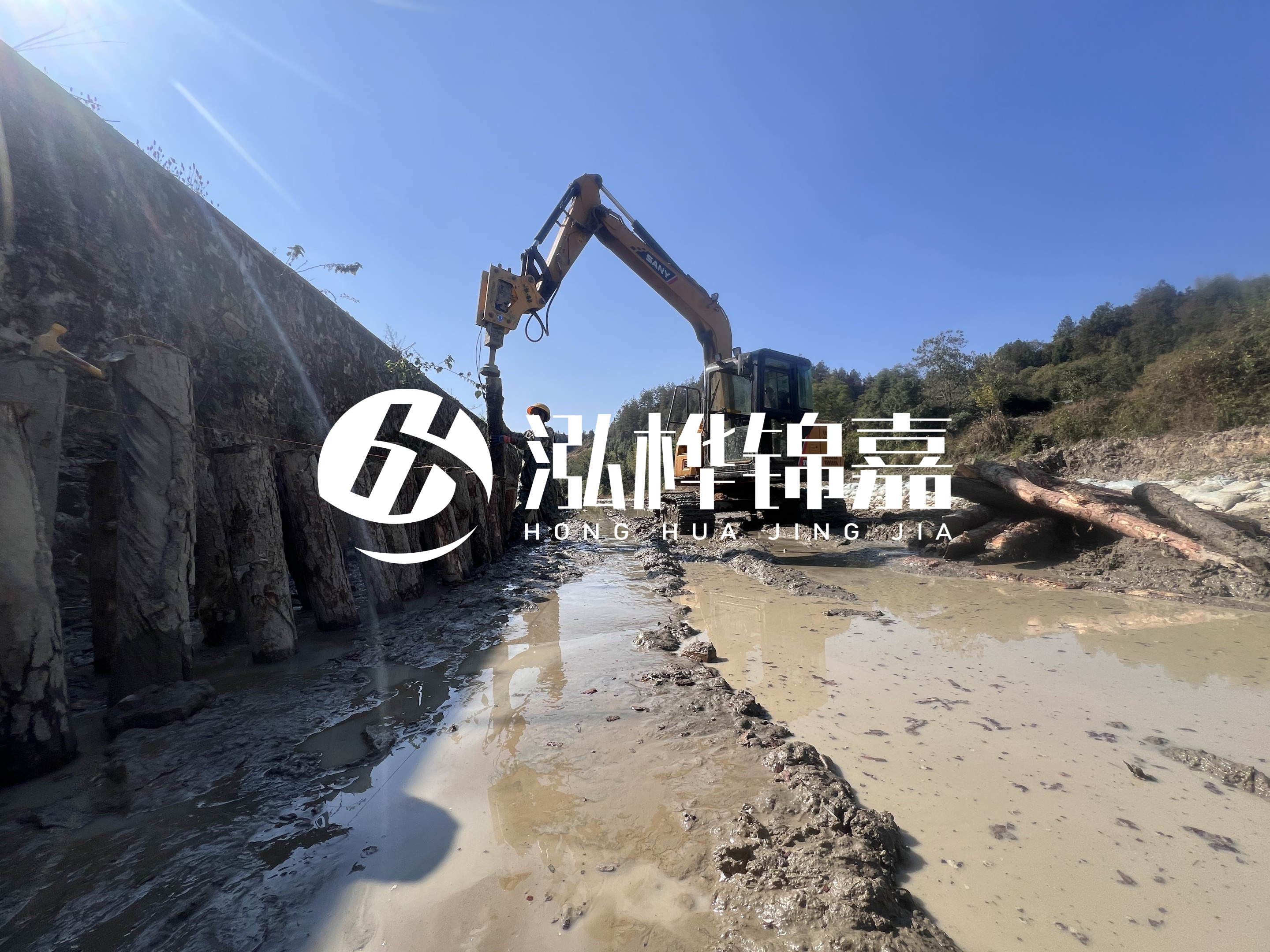 河里打樁起什么作用-河道里打木樁好還是水泥樁好？