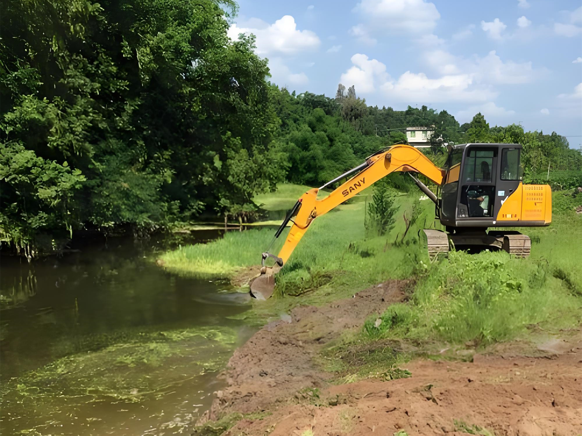北京朝陽區(qū)水上挖機清淤隊-水庫清淤的最佳施工時段是什么時候？